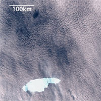 Núi băng trôi lớn nhất thế giới sắp đâm vào hòn đảo Anh