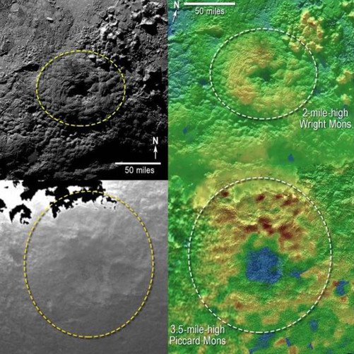 Phát hiện núi lửa phun ra băng trên Sao Diêm Vương