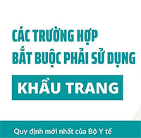 Quy định mới nhất của Bộ Y tế về đeo khẩu trang, phòng chống dịch Covid-19