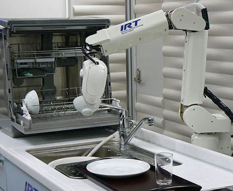 Robot giúp rửa chén dĩa