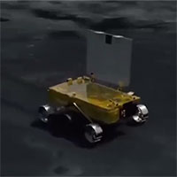 Robot tự hành của Ấn Độ lăn bánh trên Mặt trăng