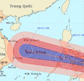 Siêu bão Haiyan tiến vào biển Đông