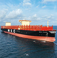 Siêu tàu container sức chở hơn 240.000 tấn hàng hóa