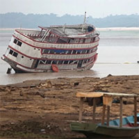 Sông Amazon cạn nước nhất trong 121 năm do hạn hán