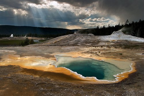 Suối nước nóng Yellowstone đầy vi rut