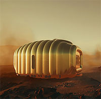 Thiết kế nhà bơm hơi cho cuộc sống trên sao Hỏa