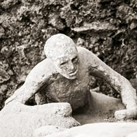 Tìm thấy bộ não thuỷ tinh hoá cực hiếm của nạn nhân thảm họa Pompeii