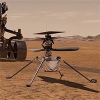 Trực thăng đầu tiên trên sao Hỏa gửi phản hồi với Trái đất