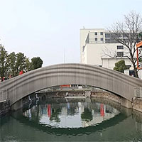 Trung Quốc làm cầu bê tông in 3D dài nhất trong 19 ngày