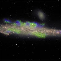Từ trường bao quanh thiên hà rộng 80.000 năm ánh sáng