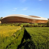 Video: Sân vận động làm bằng gỗ đầu tiên trên thế giới
