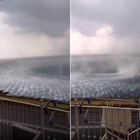 Video: Xoáy nước khổng lồ xuất hiện bên đảo nghỉ dưỡng của Hy Lạp