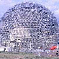 Ý tưởng xây dựng thành phố hình quả cầu của nhà phát minh Buckminster Fuller